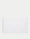 Pure Cotton Scalloped Bath Mat
